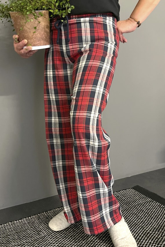 FLANELLIHOUSU SAMMY XL punainen